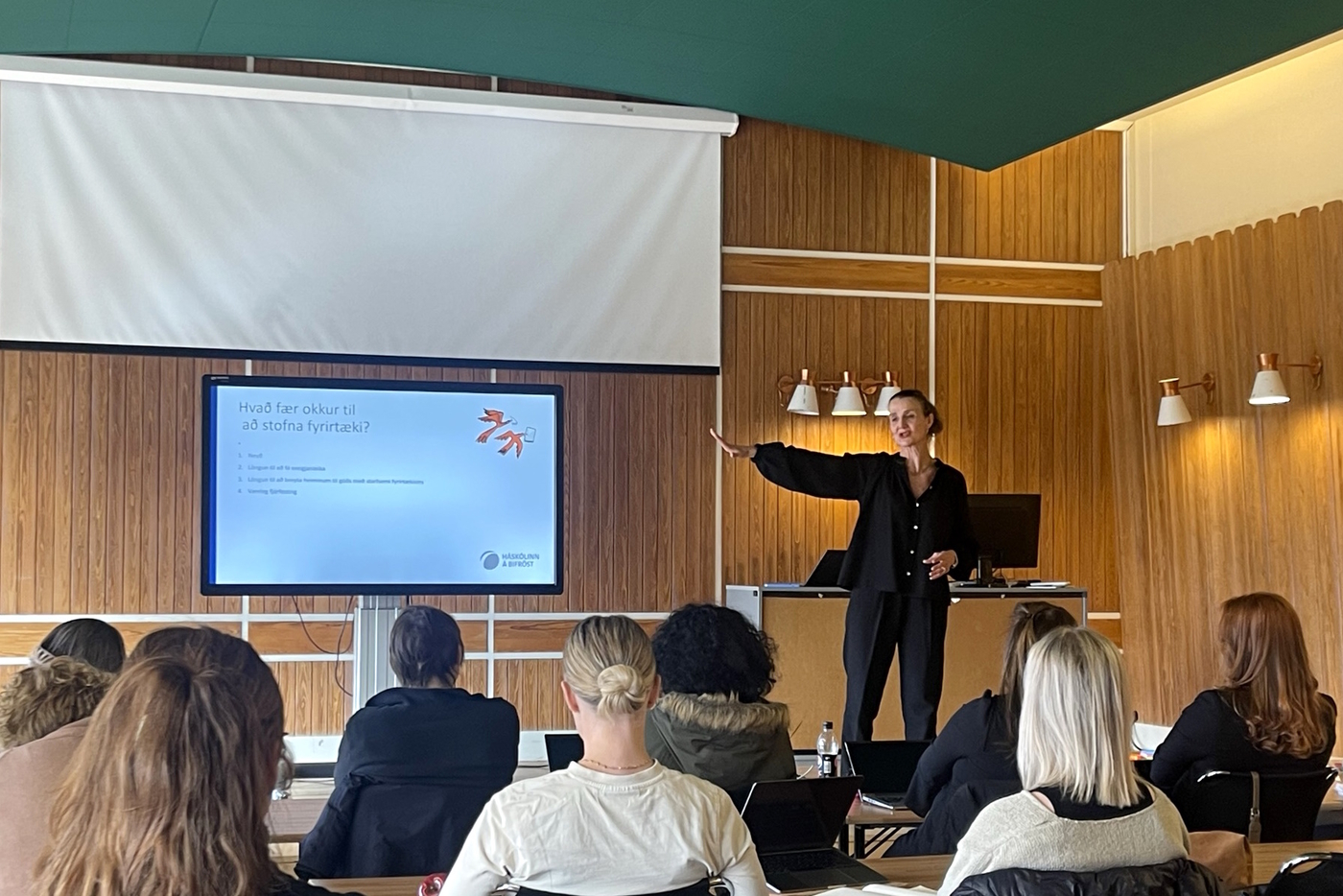 Þátttakendur í staðlotunni á Bifröst Þátttakendur í staðlotunni á Bifröst