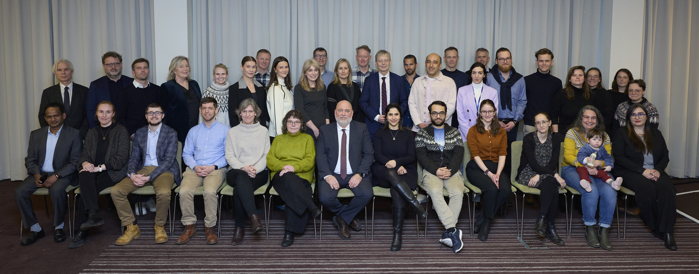 Styrkþegar úr Rannsóknasjóði ásamt Loga Einarssyni menningar-, nýsköpunar- og háskólaráðherra. MYND/Rannís Styrkþegar úr Rannsóknasjóði ásamt Loga Einarssyni menningar-, nýsköpunar- og háskólaráðherra.