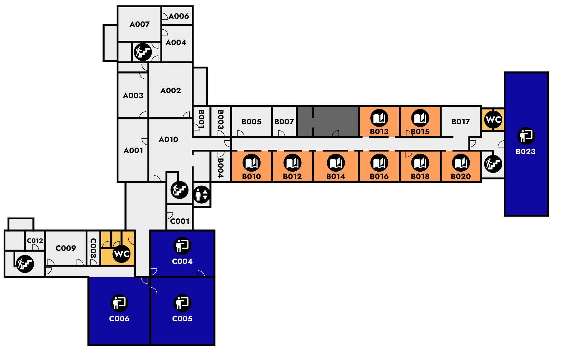 Yfirlitsmynd af Eirbergi: kjallari