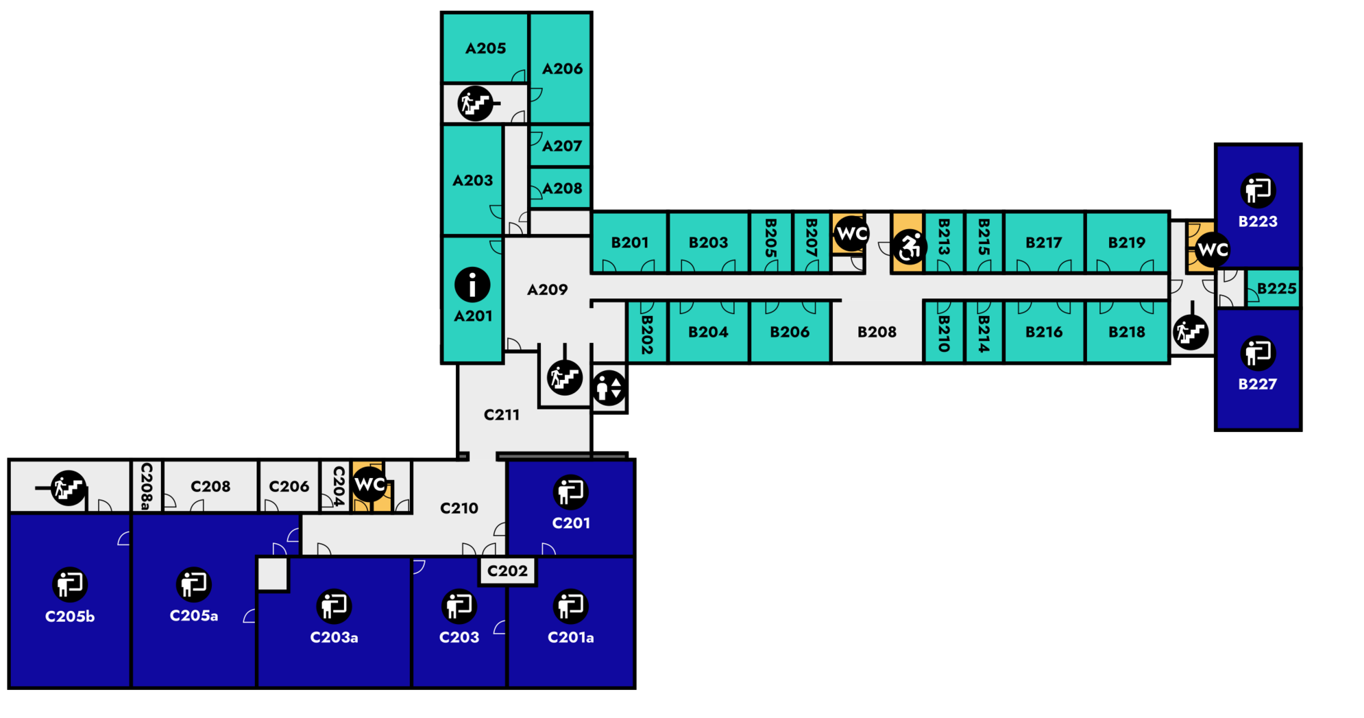 Yfirlitsmynd af Eirbergi: 2. hæð