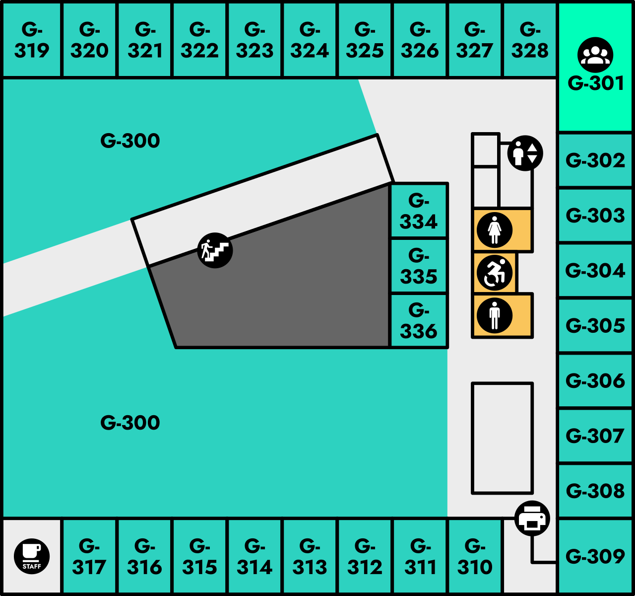 Yfirlitsmynd af Gimli: 3. hæð