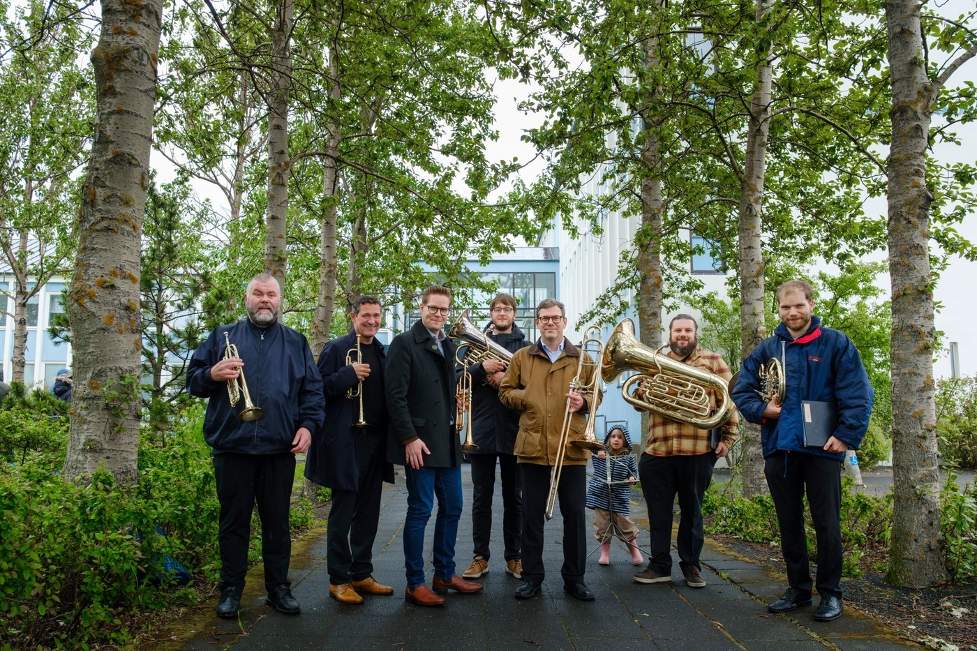 Meðlimir Lúðrasveitar Hafnarfjarðar
