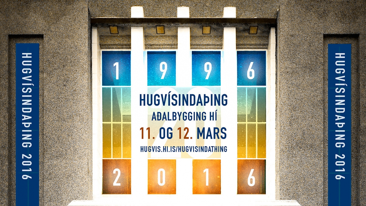 Hugvísindaþing fagnar í ár 20 ára afmæli. Logo Hugvísindaþings