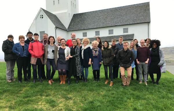 Þátttakendur í námskeiðinu í Skálholti. Þátttakendur í námskeiðinu í Skálholti.