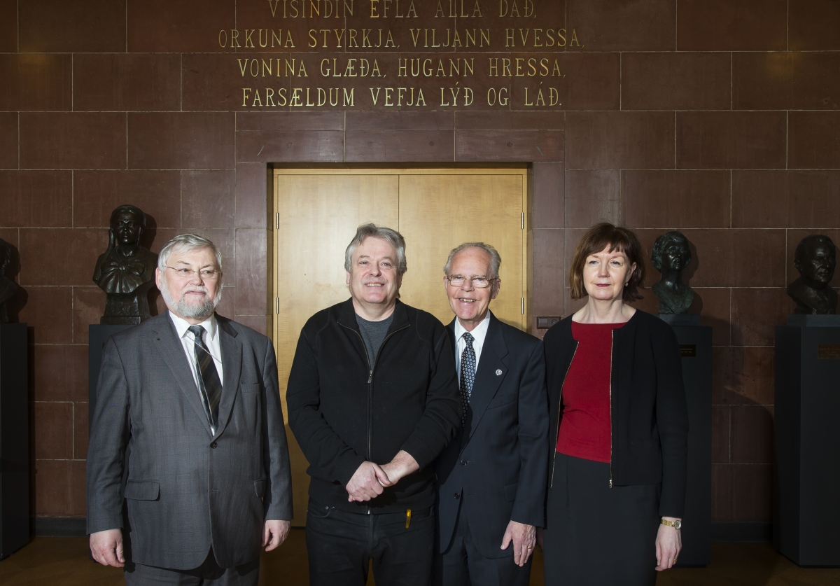 Kristján Valur Ingólfsson, Torfi Kristján Stefánsson, Einar Sigurbjörnsson og Margrét Eggertsdóttir.