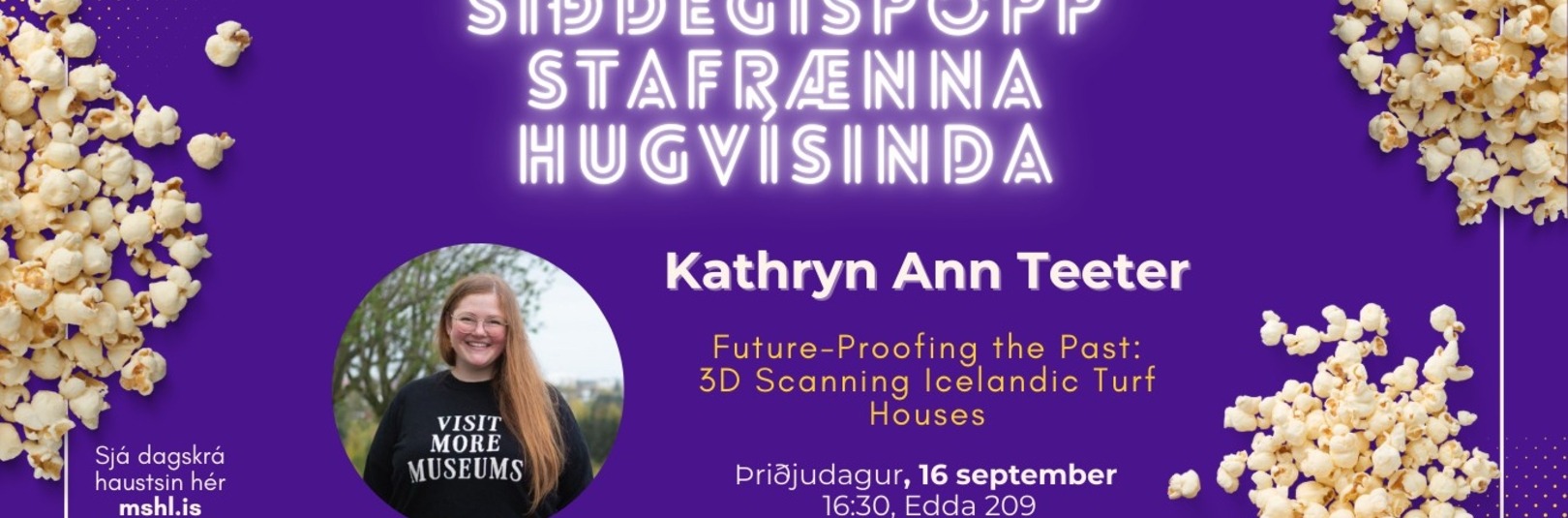 Síðdegispopp stafrænna hugvísinda: Kathryn Ann Teeter - á vefsíðu Háskóla Íslands
