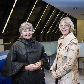 Guðrún Gísladóttir og Guðrún Pétursdóttir