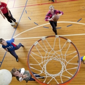 Í íþróttahúsi Háskóla Íslands