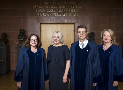 Janet Marstine, Arndís Bergsdóttir, Björn Þorsteinsson og Guðbjörg Vilhjálmsdóttir.