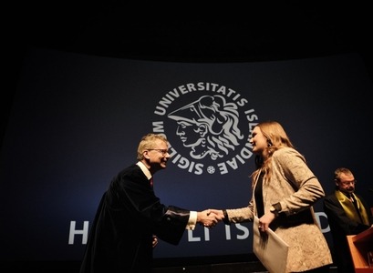 Frá brautskráningu Háskóla Íslands