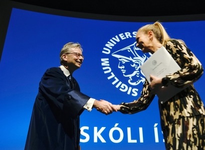 Frá brautskráningu Háskóla Íslands