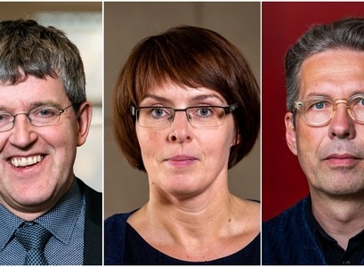 Ólafur Pétur Pálsson, Ingibjörg Gunnarsdóttir og Jón Ólafsson