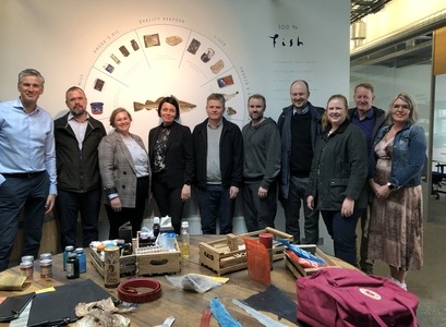 Frá heimsókn fulltrúa Háskóla Íslands í Sjávarklasann.