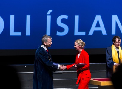 Frá brautskráningu Háskóla Íslands