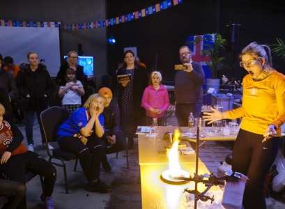 Frá ferðum Háskólalestarinnar