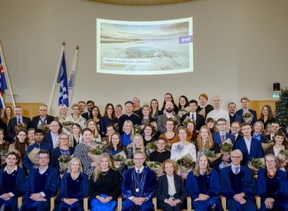 Frá Hátíð brautskráðra doktora 2022.