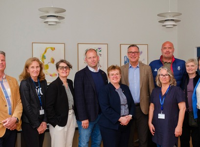Fulltrúar Háskóla Íslands og Íþrótta- og Ólympíusambands Íslands við undirritun samkomulagsins á rektorsskrifstofu fyrr í vikunni.