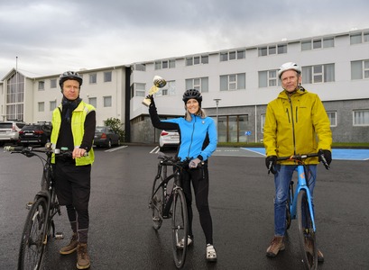 lín Valgerður Magnúsdóttir, Haraldur Halldórsson og Björn Þorgilsso