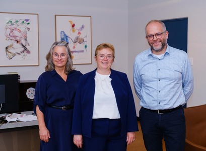 Ný forystusveit Háskóla Íslands. Frá vinstri. Ragna Benedikta Garðarsdóttir, Silja Bára R. Ómarsdóttir og Rögnvaldur Jóhann Sæmundsson. 