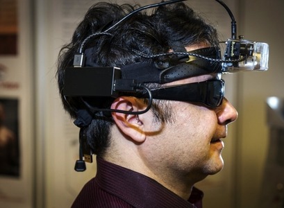 Hluti af búnaðinum sem hannaður hefur verið innan Sound of Vision verkefnisins