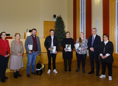 Styrkþegar ásamt stjórn sjóðsins og rektor Háskóla Íslands. 