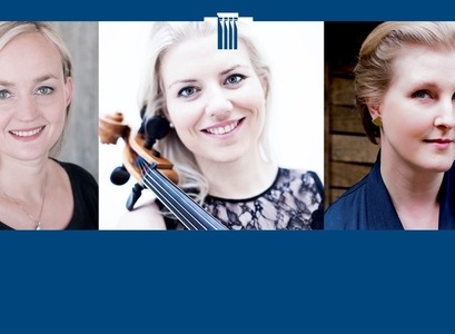 Catherine Maria Stankiewicz, selló, Eva Þyri Hilmarsdóttir, píanó, og Guja Sandholt, messósópran