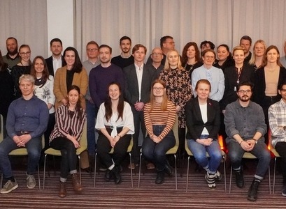 Hluti styrkþega úr Rannsóknasjóði við úthlutun á dögunum