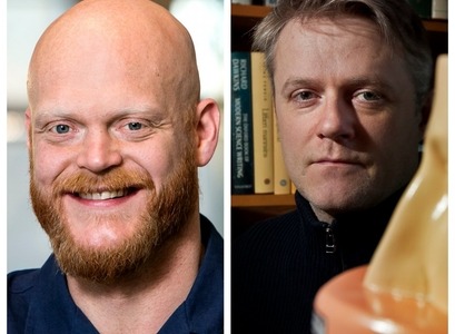 Rúnar Unnþórsson, prófessor í iðanaðarverkfræði, og Árni Kristjánsson, prófessor í sálfræði,