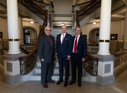 David T. Barnard, Guðni Th. Jóhannesson, og Jón Atli Benediktsson