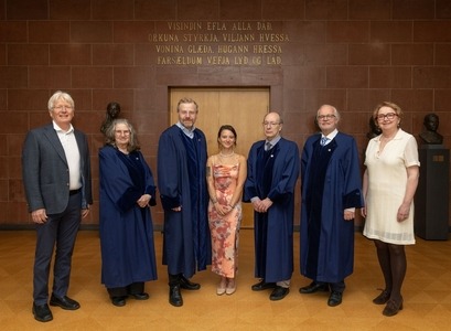 Torfi H. Tulinius, Ólöf Garðarsdóttir, Haukur Þorgeirsson, Nikola Macháčková, Jürg Glauser, Gauti Kristmannsson og Svanhildur Óskarsdóttir.