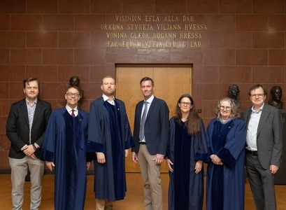 Simon Halink, Sverrir Jakobsson, Sveinn Máni Jóhannesson, Einar Einarsson, Lena Rohrbach, Ólöf Garðarsdóttir og Guðmundur Hálfdanarson.