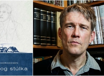 Kápa Pilts og stúlku í endurprentaðri útgáfu og Már Jónsson prófessor.