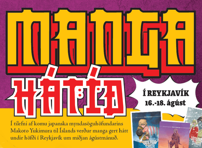 Auglýsing fyrir Manga-hátíð í Reykjavík