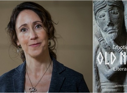 Sif Ríkharðsdóttir og kápa bókarinnar