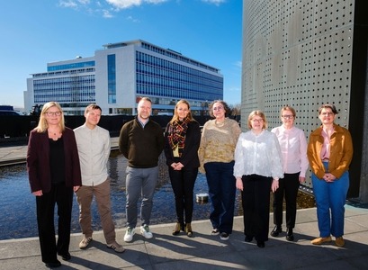 Sara Margrét Ólafsdóttir, Haraldur F. Gíslason, Sigurður Sigurjónsson, Jónína Hauksdóttir, Svava Björg Mörk, Ingibjörg Ósk Sigurðardóttir, Anna Magnea Hreinsdóttir og Kolbrún Þ. Pálsdóttir. MYND/Kristinn Ingvarsson