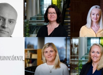 Hannes Ottósson, Guðrún Ragnarsdóttir, Eva Harðardóttir, Sara Margrét Ólafsdótitr og Valgerður S. Bjarnadóttir. Hannes Ottósson, Guðrún Ragnarsdóttir, Eva Harðardóttir, Sara Margrét Ólafsdótitr og Valgerður S. Bjarnadóttir.