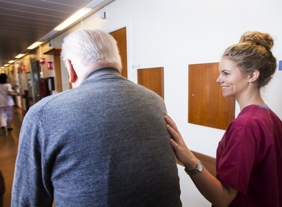 Umönnun aldraðra á Landakotsspítala.