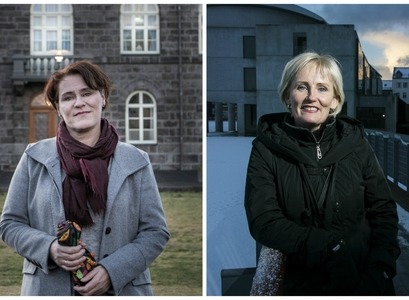 Björg Thorarensen, prófessor við Lagadeild, og Stefanía Óskarsdóttir, dósent við Stjórnmálafræðideild,