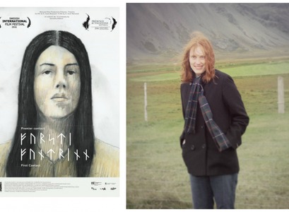 Veggspjald myndarinnar og Samantha Rideout, einn höfundur hennar.