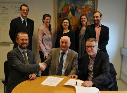 Frá undirritun samstarfssamnings Félags- og mannvísindadeildar og Hagstofu Íslands