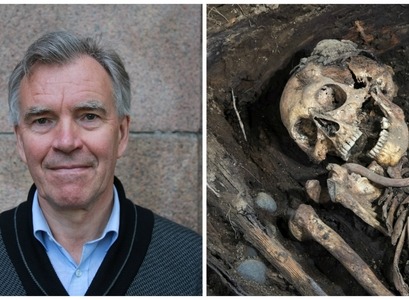 Gísli Pálsson og beinagrind