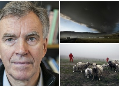 Gísli Pálsson og myndir úr eldgosinu í Eyjafjallajökli