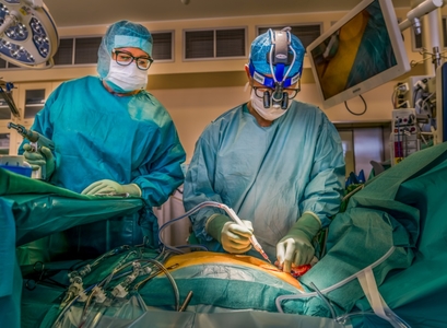 Frá hjartaaðgerð á Landspítala.