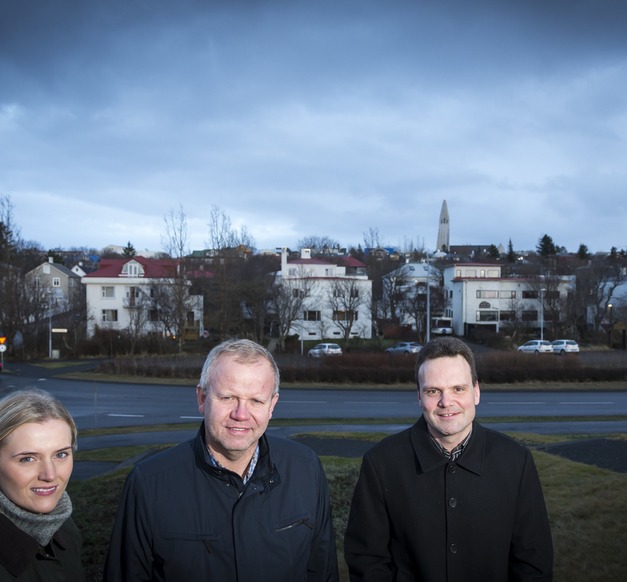 Magnea Magnúsdóttir, MA-nemi við Lagadeild, og Karl Axelsson og Helgi Áss Grétarsson, dósentar við Lagadeild