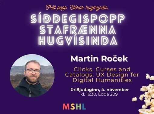 Síðdegispopp stafrænna hugvísinda: Martin Roček
