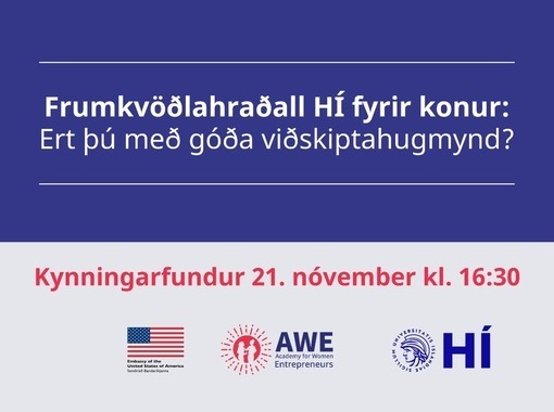Kynningarfundur fyrir frumkvöðlahraðallinn HÍ - AWE