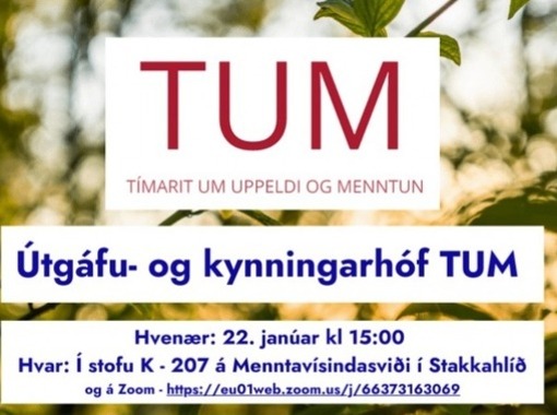 Útgáfu- og kynningarhóf TUM