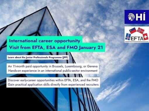 Junior Professional Programme - starfsþjálfunartækifæri á alþjóðlegum vettvangi