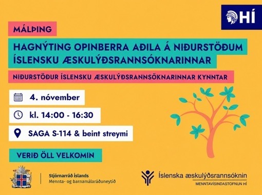 Málþing Íslensku æskulýðsrannsóknarinnar (ÍÆ) 2026