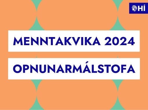 Opnunarmálstofa Menntakvika 2024